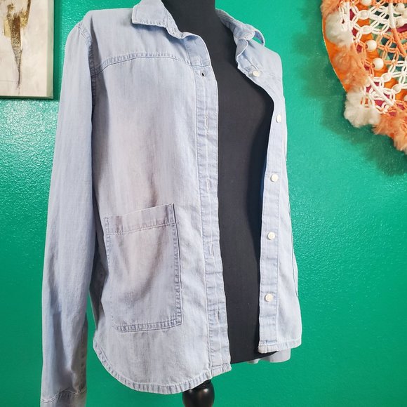 Volcom Denim Button Down, Small - Picture 4 of 8